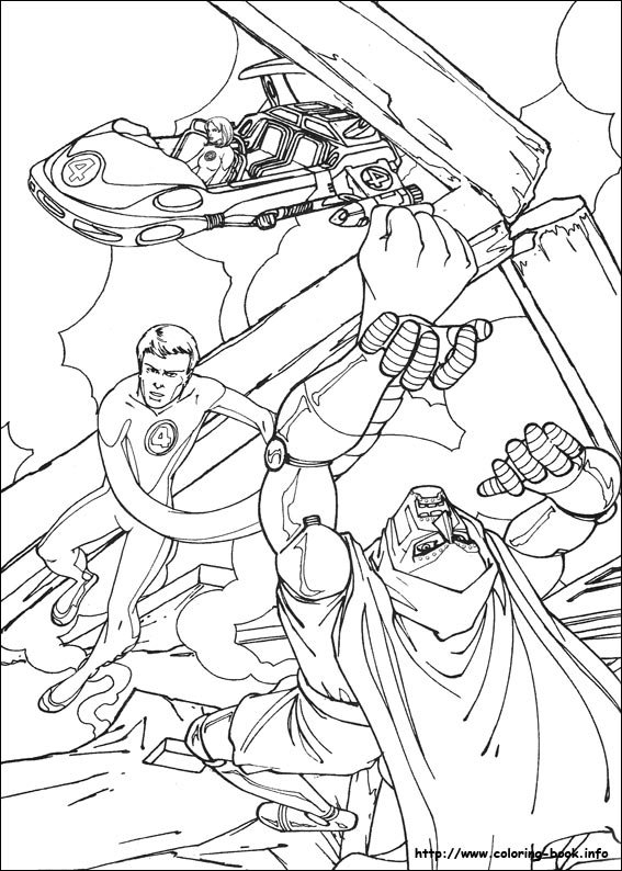 Fantastic Four coloring picture